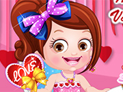 嬰兒淡褐色情人節裝扮